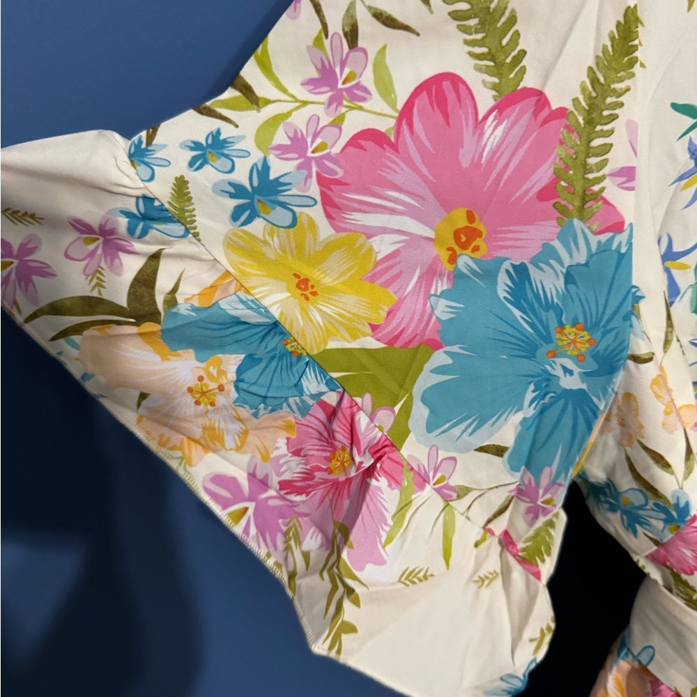 Floral Print Women's Dress - Picture 6 of 7